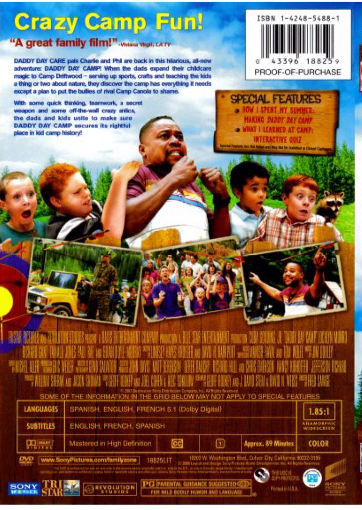 Daddy Day Camp DVD-R movie collectible [Barcode 043396188259] - Main Image 2