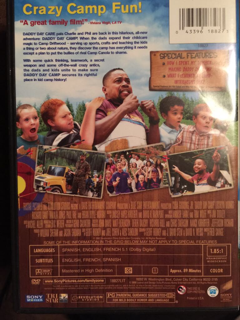 Daddy Day Camp Blu-ray movie collectible [Barcode 043396188273] - Main Image 2