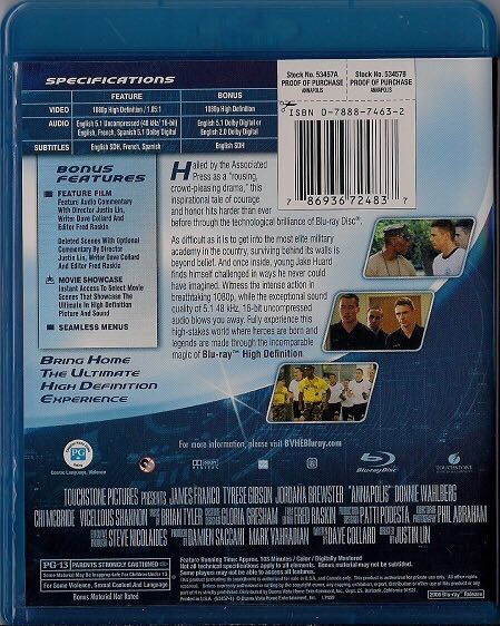 Annapolis Blu-ray movie collectible [Barcode 786936724837] - Main Image 2