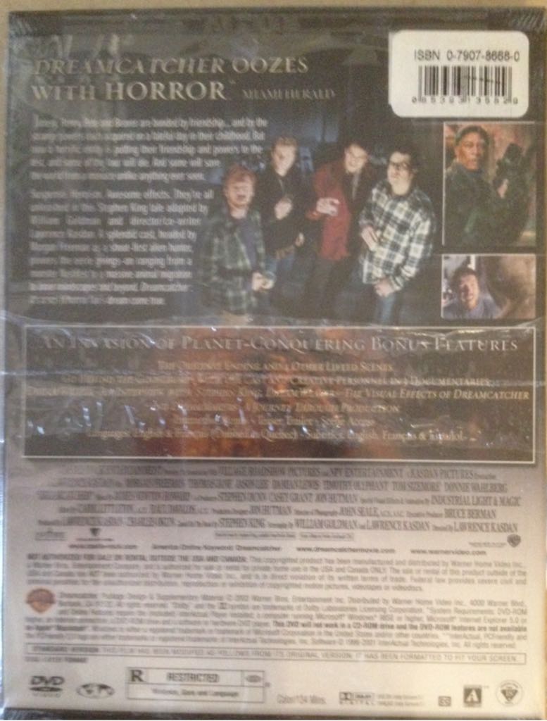 Dreamcatcher DVD movie collectible [Barcode 085393135829] - Main Image 2
