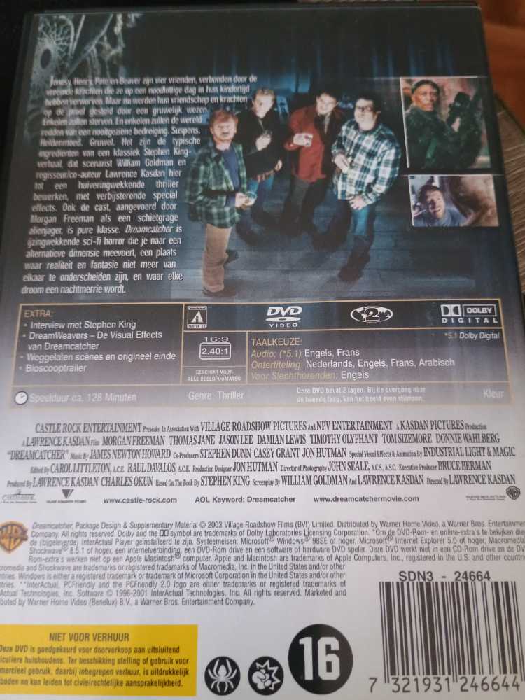 Dreamcatcher DVD movie collectible [Barcode 7321931246644] - Main Image 2