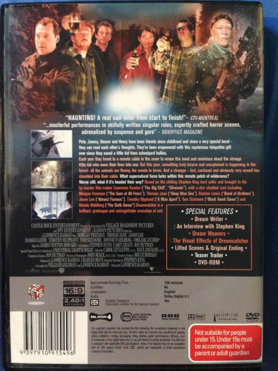 Dreamcatcher DVD movie collectible [Barcode 9397910915496] - Main Image 2