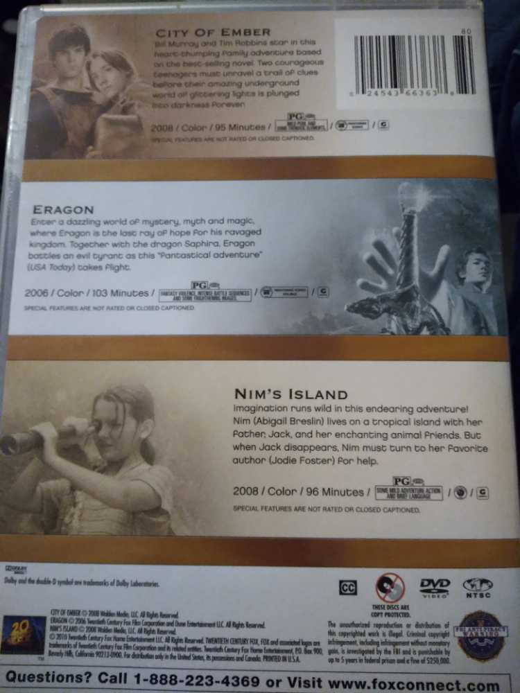 City of Ember DVD movie collectible [Barcode 024543663638] - Main Image 2