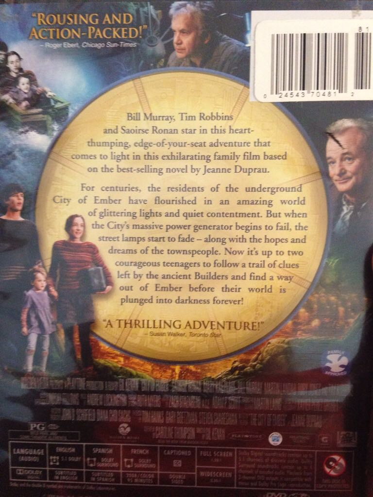 City of Ember DVD movie collectible [Barcode 024543704812] - Main Image 2