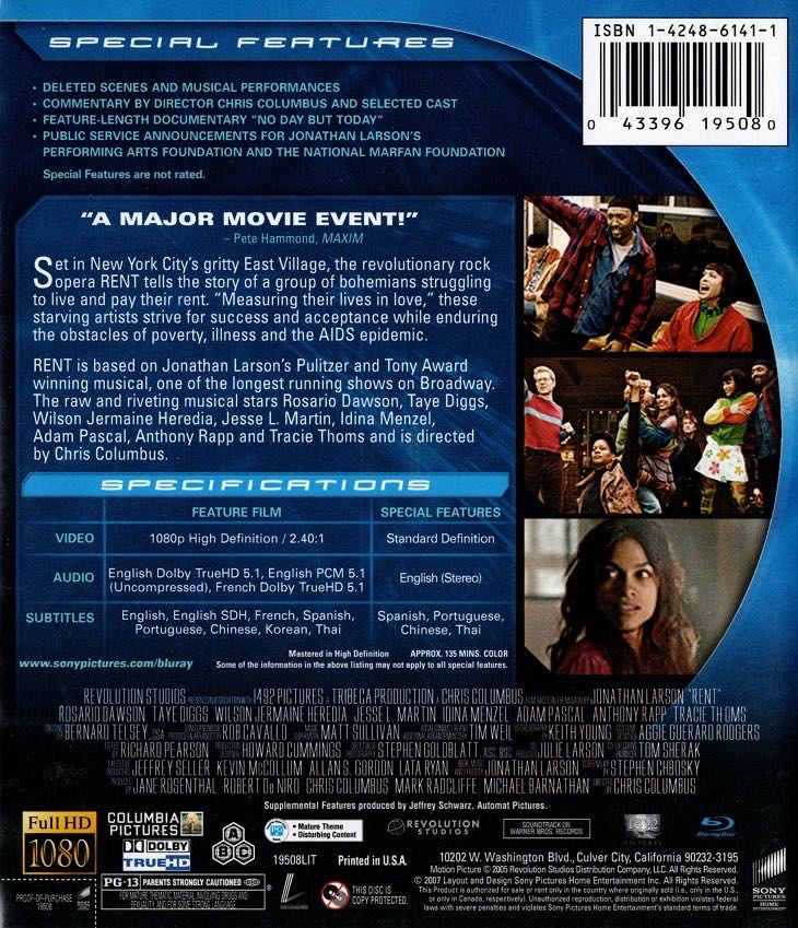 Rent.                  U Blu-ray movie collectible [Barcode 043396195080] - Main Image 4