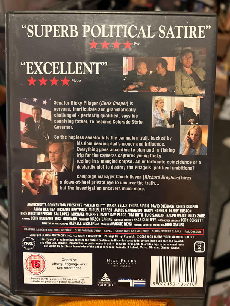 Silver City DVD movie collectible [Barcode 5022153185910] - Main Image 2