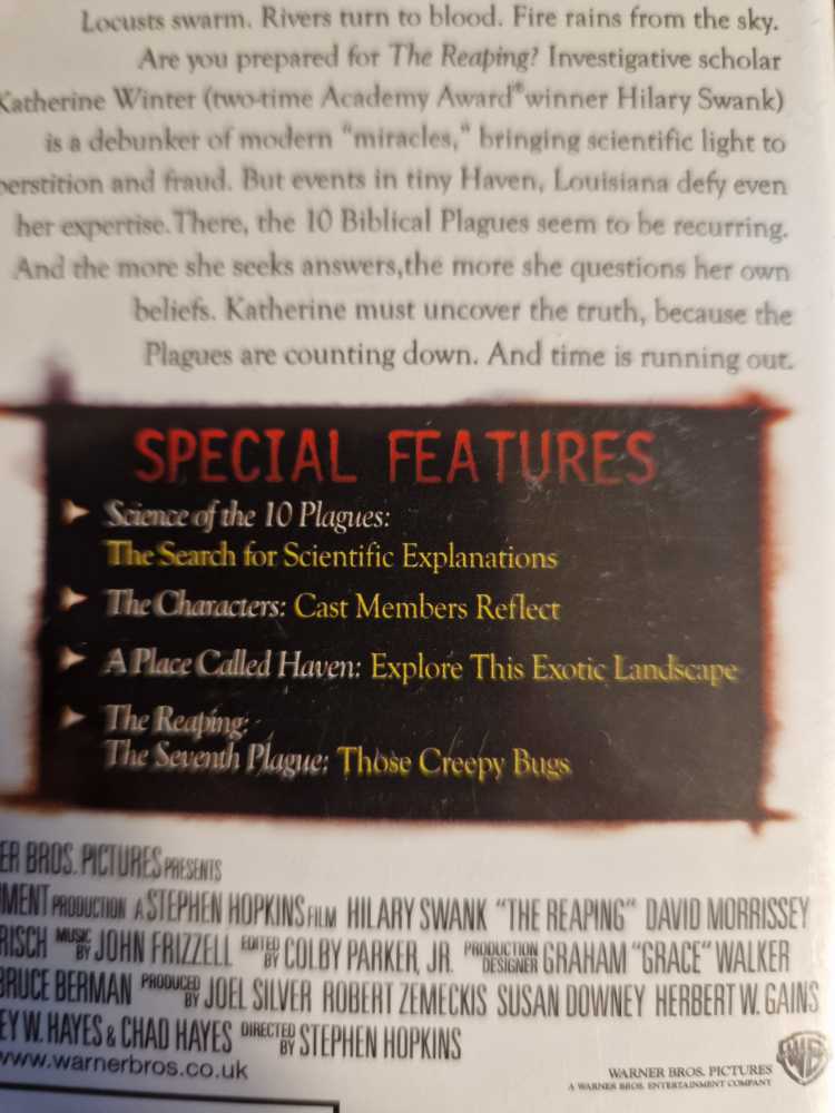 The Reaping DVD movie collectible [Barcode 7321900736701] - Main Image 3
