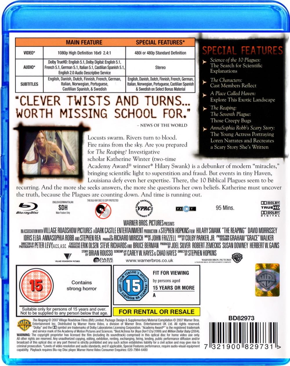 Reaping, The Blu-ray movie collectible [Barcode 7321900829731] - Main Image 2