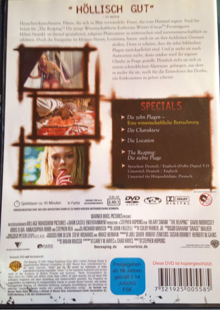 The Reaping DVD movie collectible [Barcode 7321925005585] - Main Image 2