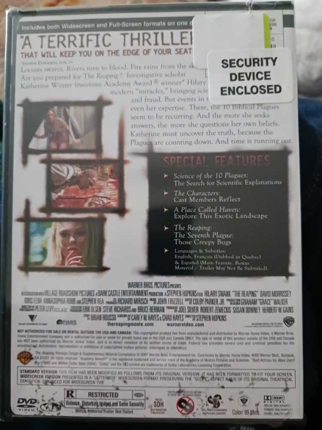 The Reaping DVD movie collectible [Barcode 7321937736705] - Main Image 2
