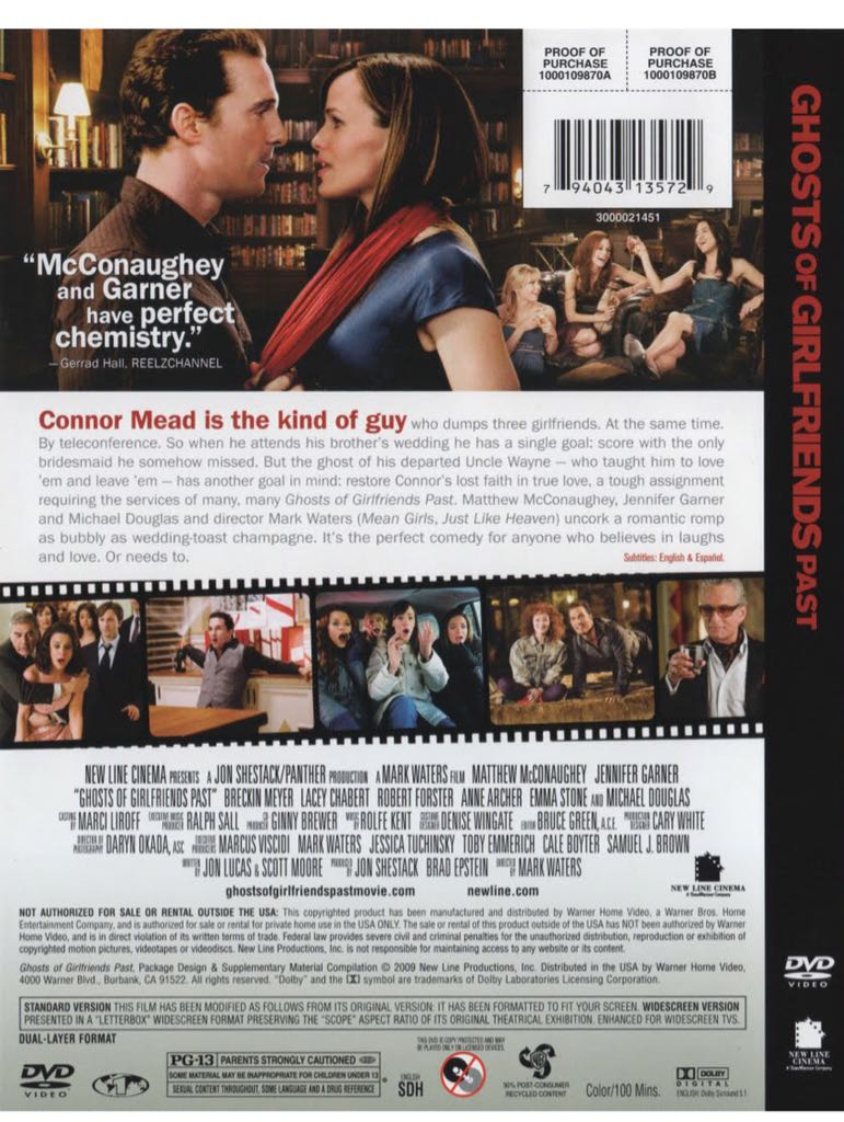 Ghosts of Girlfriends Past DVD movie collectible [Barcode 794043135729] - Main Image 2