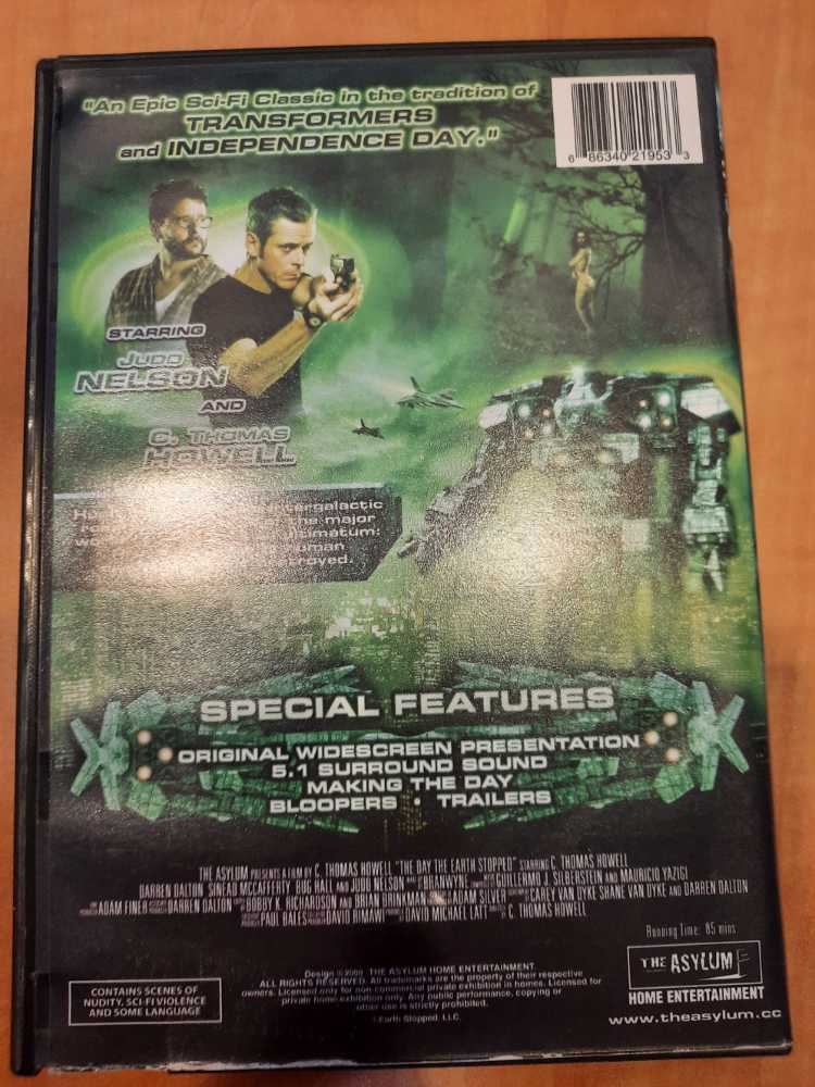 The Day the Earth Stopped DVD movie collectible [Barcode 686340219533] - Main Image 2