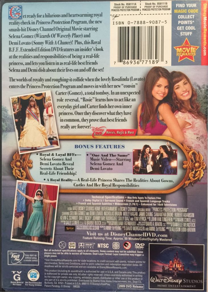 Princess Protection Program (Argentina) DVD movie collectible [Barcode 786936771893] - Main Image 2