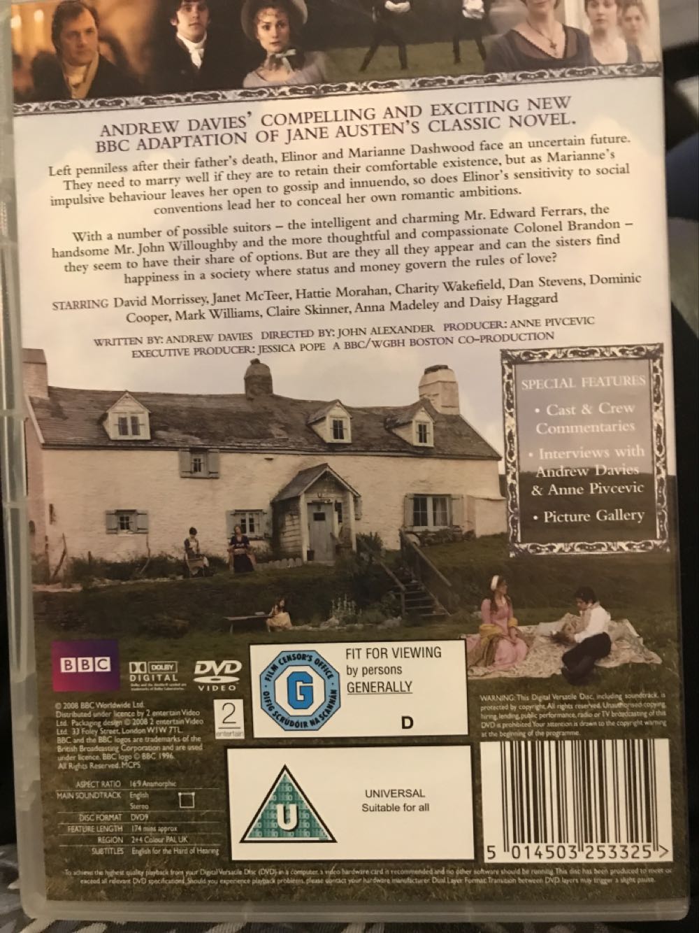 Sense and Sensibility Digital Copy movie collectible [Barcode 5014503253325] - Main Image 2