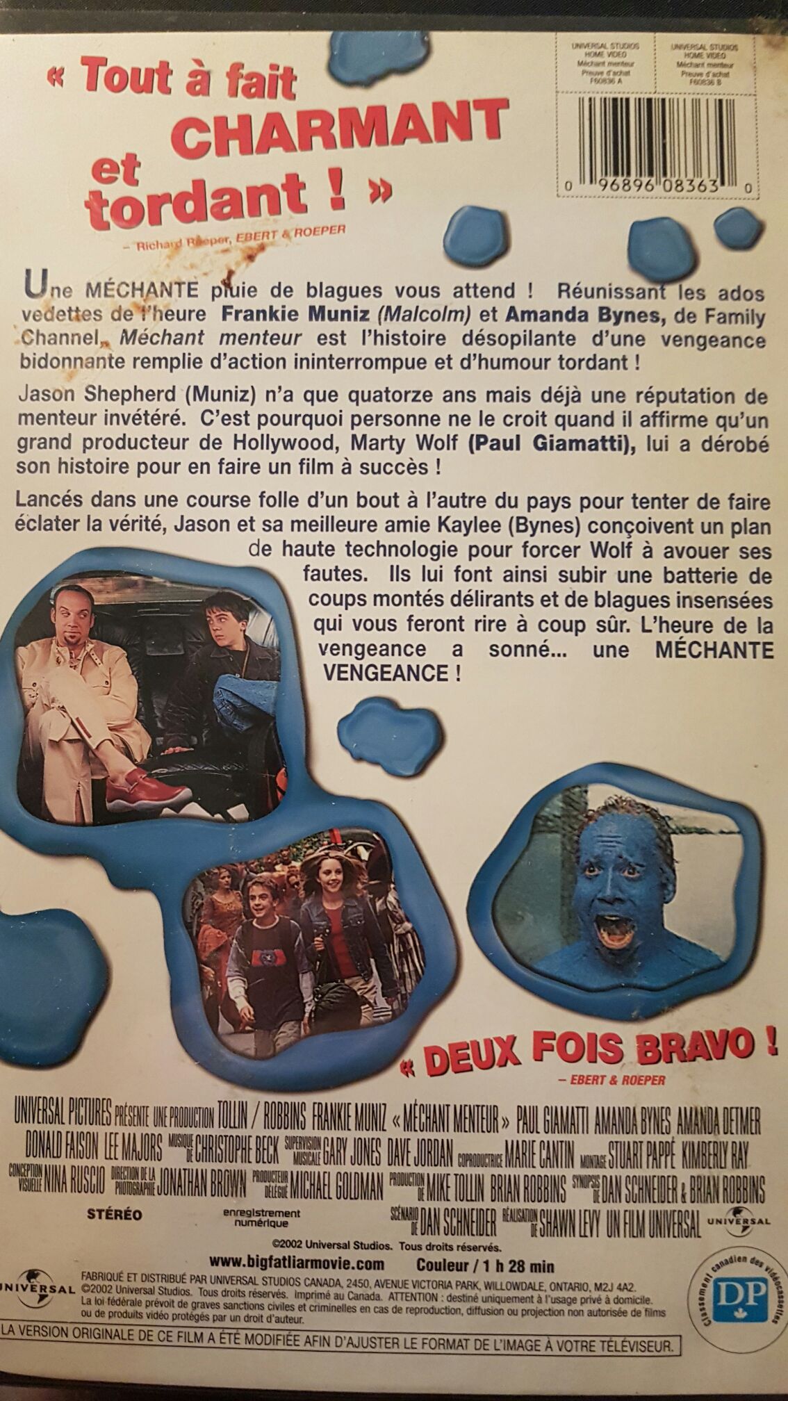 Big Fat Liar DVD movie collectible [Barcode 3259190337794] - Main Image 2