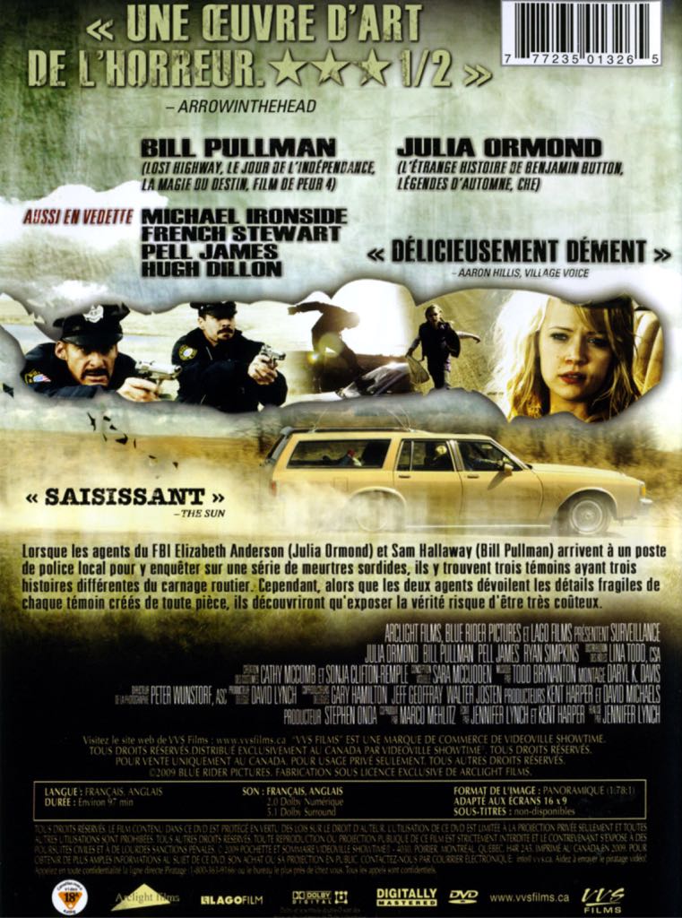 Surveillance DVD movie collectible [Barcode 7350019706930] - Main Image 2