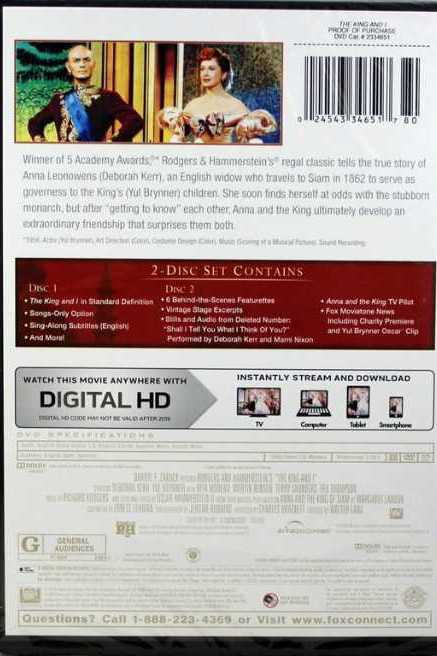 The King and I DVD movie collectible [Barcode 8712626023852] - Main Image 4