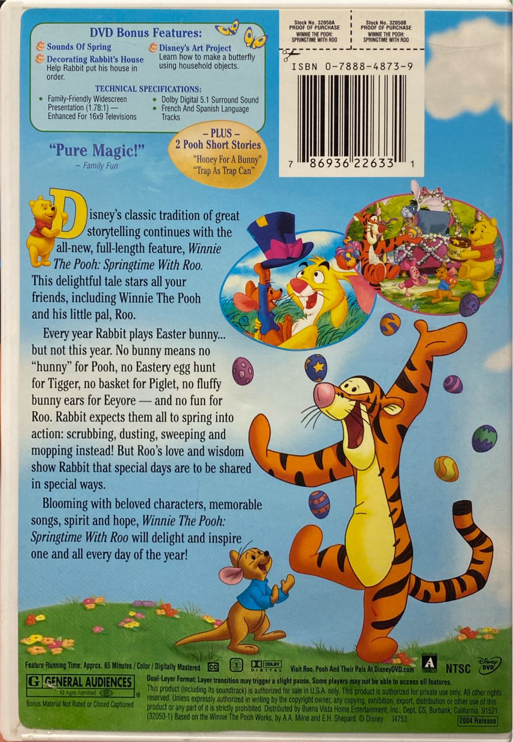 Pooh: Springtime With Roo (E) DVD movie collectible [Barcode 786936226331] - Main Image 2