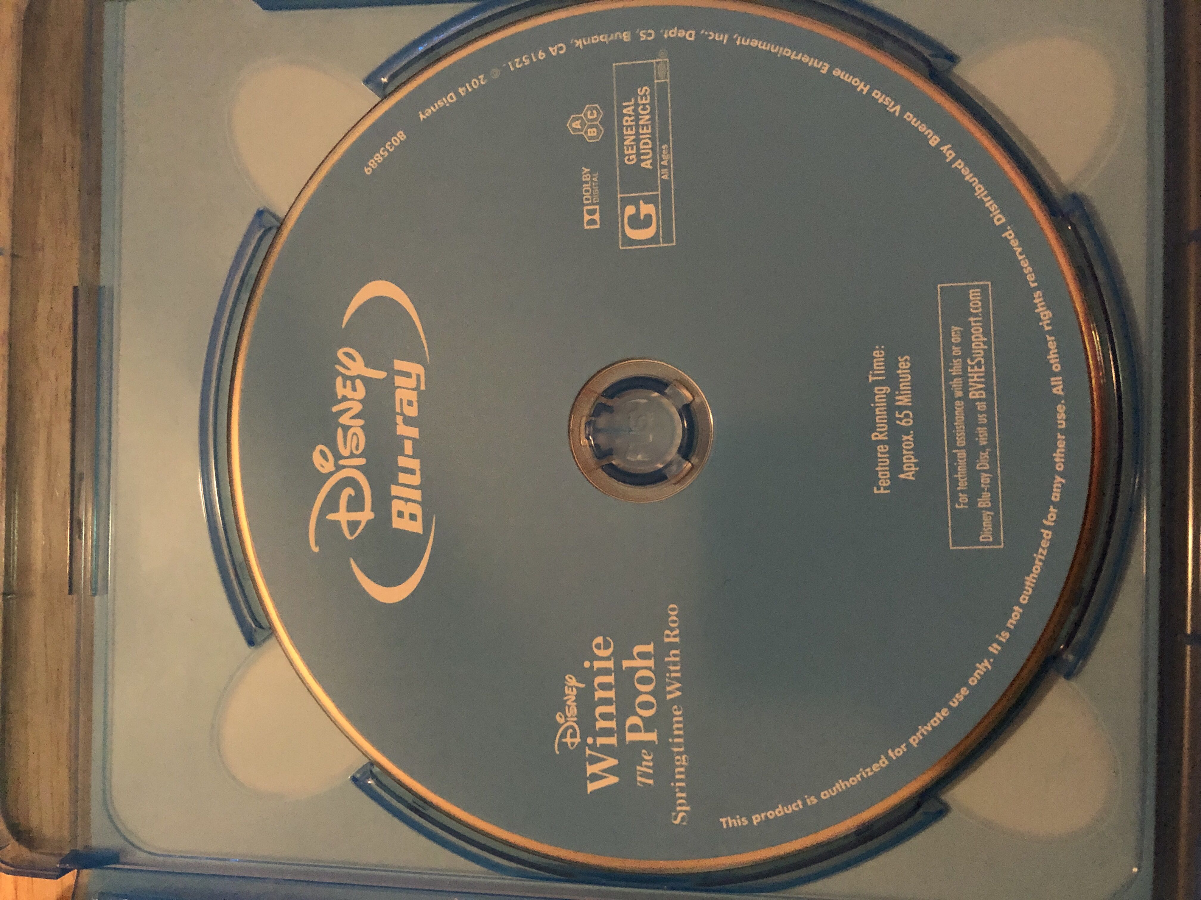 Winnie the Pooh: Springtime with Roo Blu-ray movie collectible [Barcode 786936838565] - Main Image 3