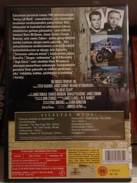 Suuri Pakoretki - The Great Escape DVD movie collectible [Barcode 6420614625354] - Main Image 2