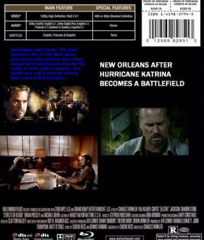 Streets Of Blood Blu-ray movie collectible [Barcode 013138311986] - Main Image 2