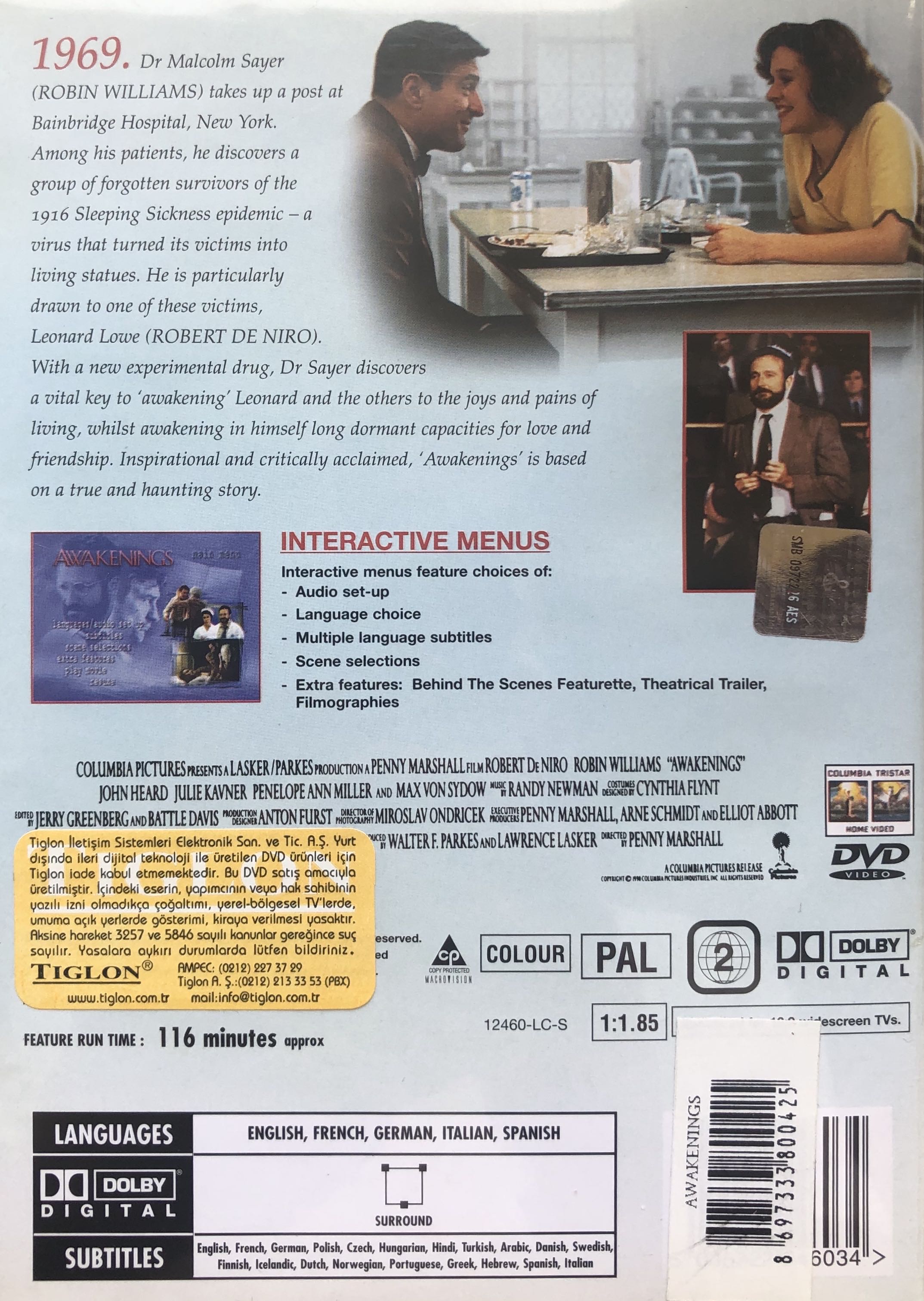 Awakenings DVD movie collectible [Barcode 9317731003196] - Main Image 2