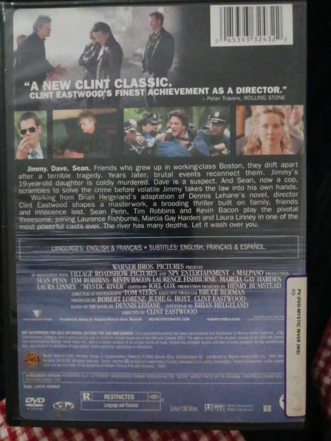 Mystic River DVD movie collectible [Barcode 085393324322] - Main Image 3