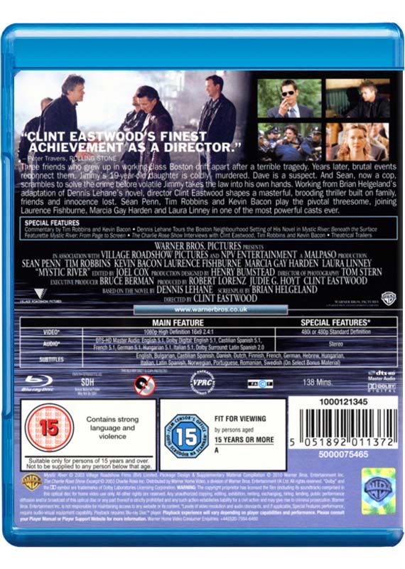 Mystic River Blu-ray movie collectible [Barcode 5051895039779] - Main Image 2