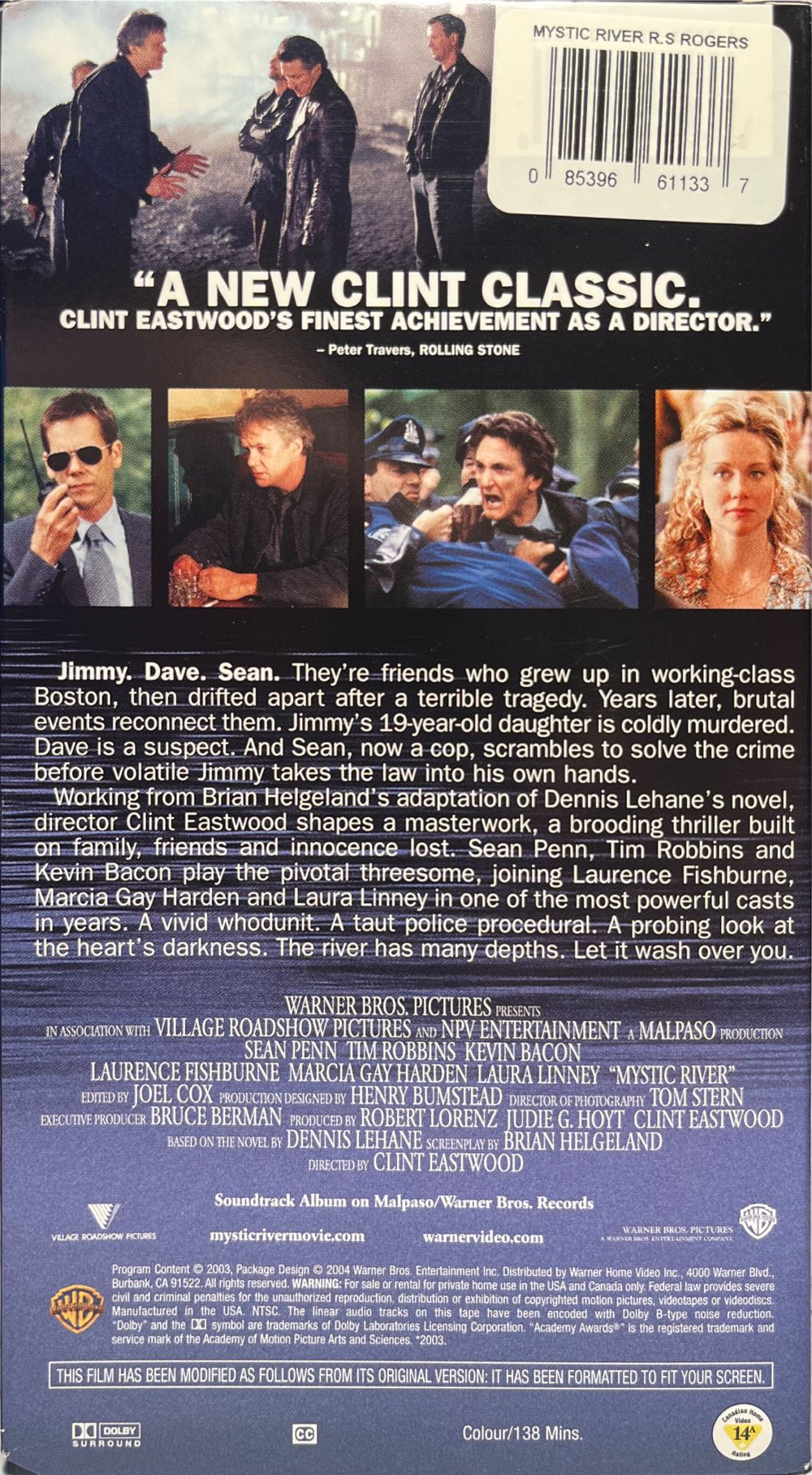 Mystic River VHS movie collectible [Barcode 883929141562] - Main Image 2