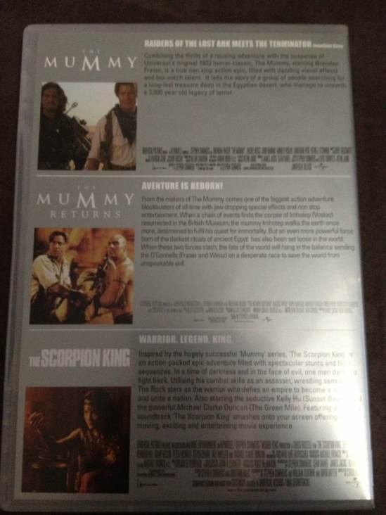 The Mummy Collection DVD movie collectible [Barcode 5050582719130] - Main Image 2
