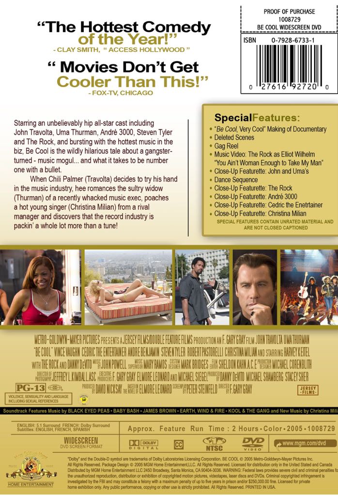 Be Cool DVD movie collectible - Main Image 2