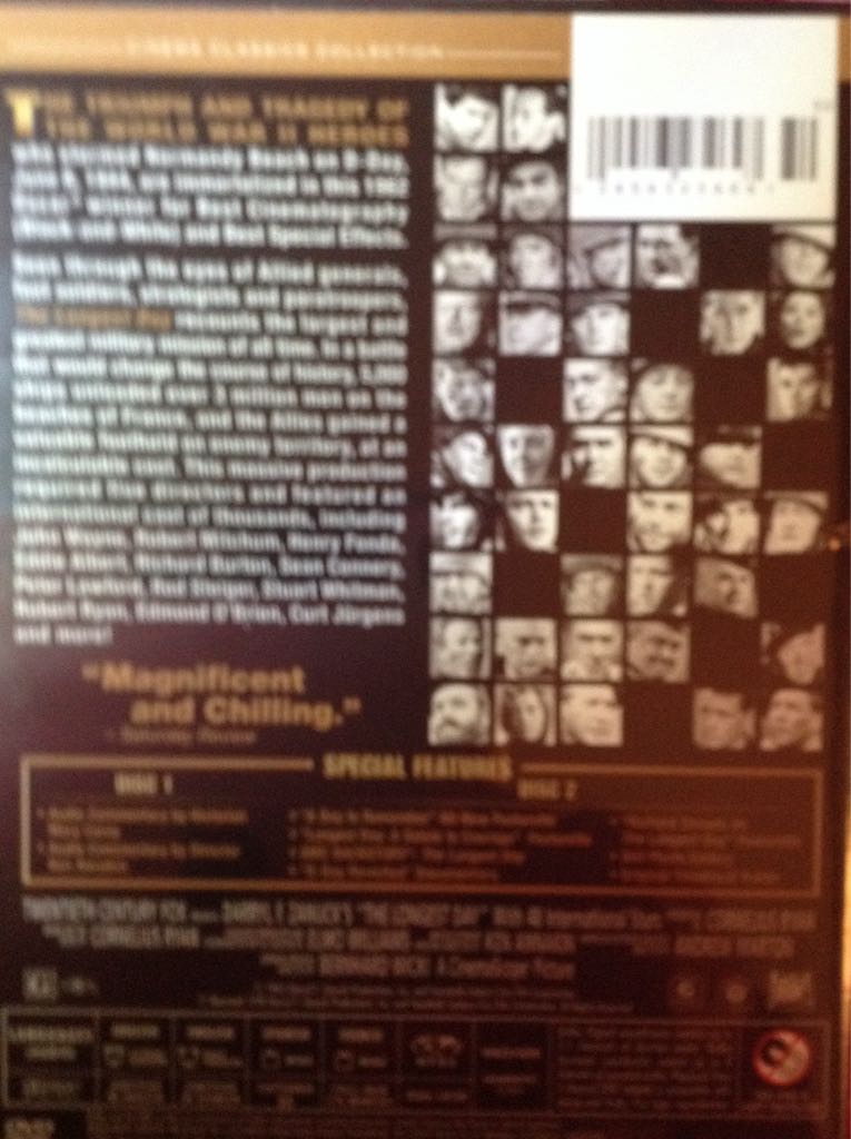 Longest Day, The DVD movie collectible [Barcode 024543234647] - Main Image 2