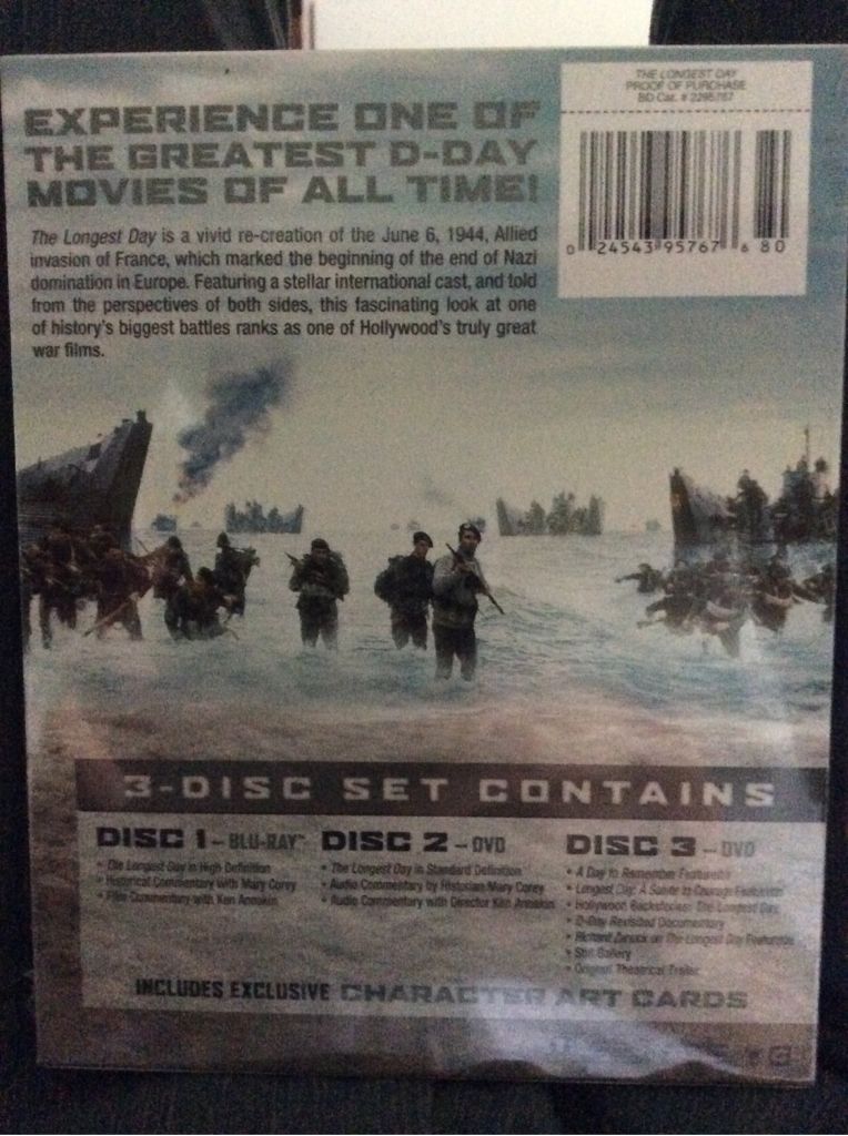 Longest Day Blu-ray movie collectible [Barcode 024543957676] - Main Image 2