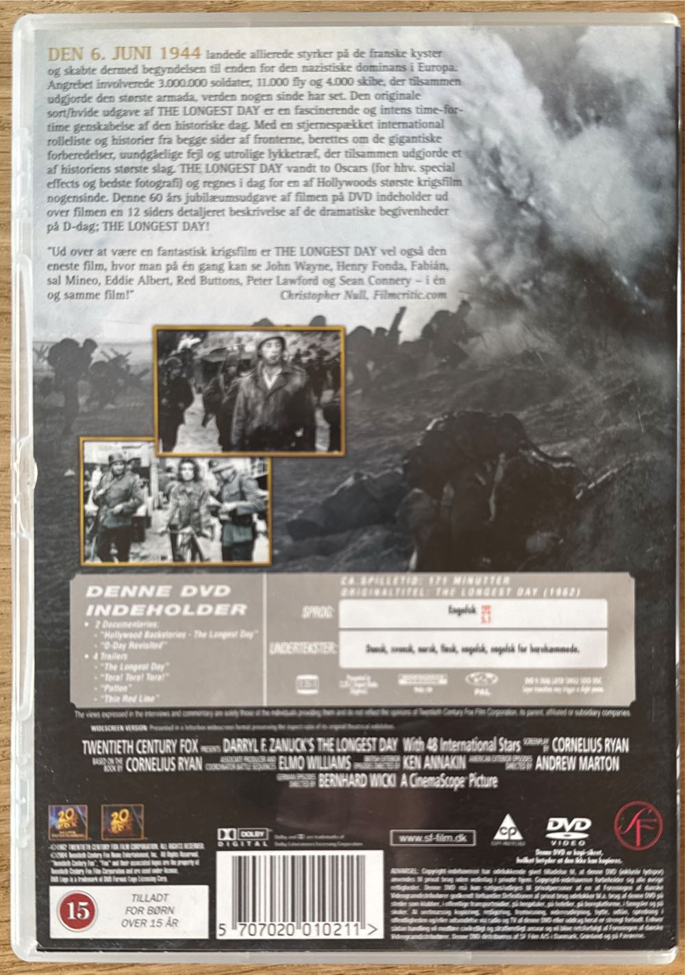 The Longest Day (2disc) DVD movie collectible [Barcode 5707020010211] - Main Image 2
