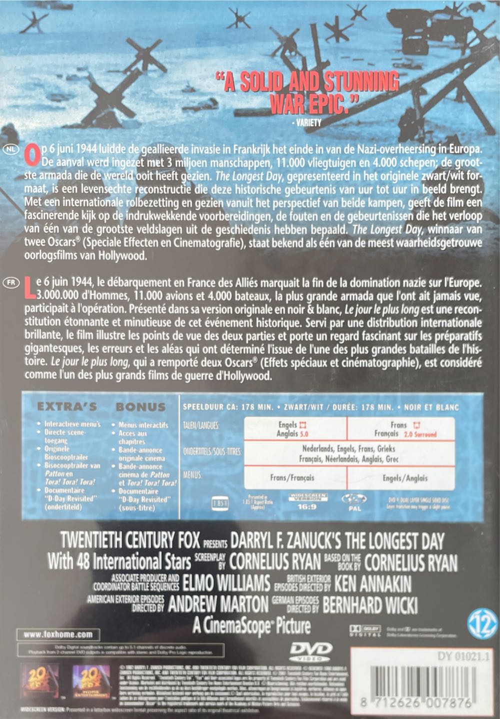 Le Jour Le Plus Long DVD movie collectible [Barcode 8712626007876] - Main Image 2