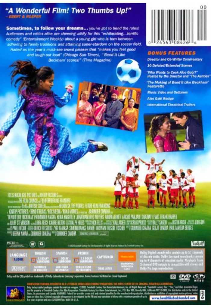 Bend It Like Beckham DVD movie collectible [Barcode 024543084266] - Main Image 2