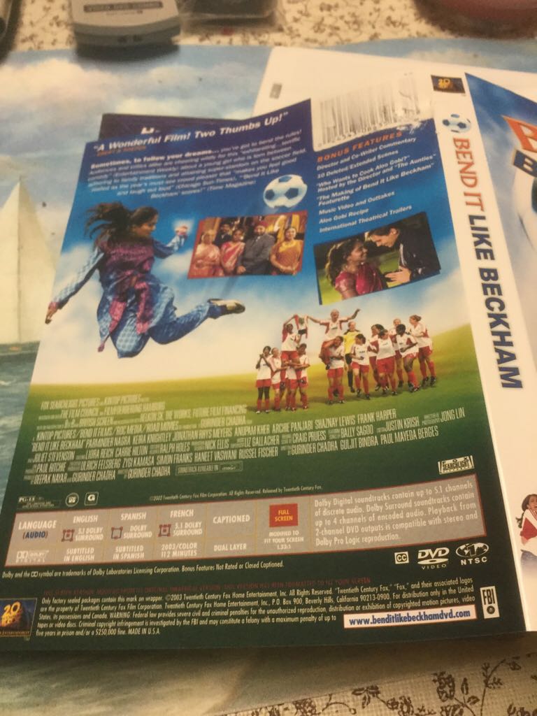 Bend It Like Beckham DVD movie collectible [Barcode 024543084426] - Main Image 2