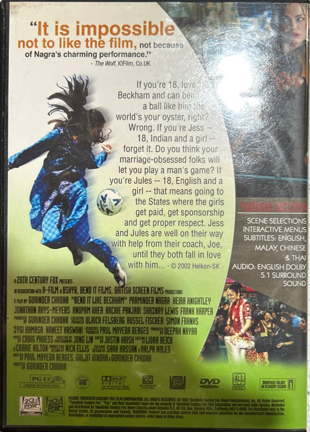 Bend It Like Beckham DVD movie collectible [Barcode 7613059200159] - Main Image 2