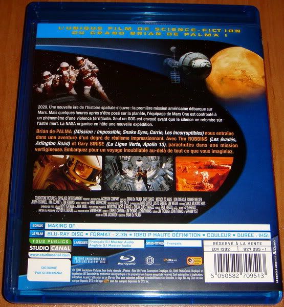Mission to Mars DVD movie collectible [Barcode 38055010] - Main Image 2