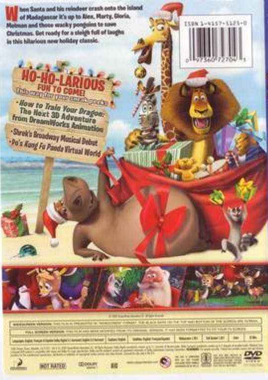 Merry Madagascar DVD movie collectible [Barcode 037117077533] - Main Image 2