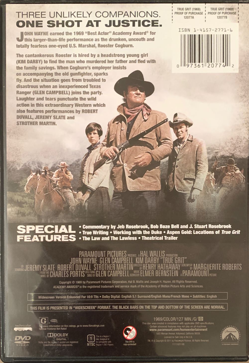 True Grit DVD movie collectible [Barcode 097361207742] - Main Image 4