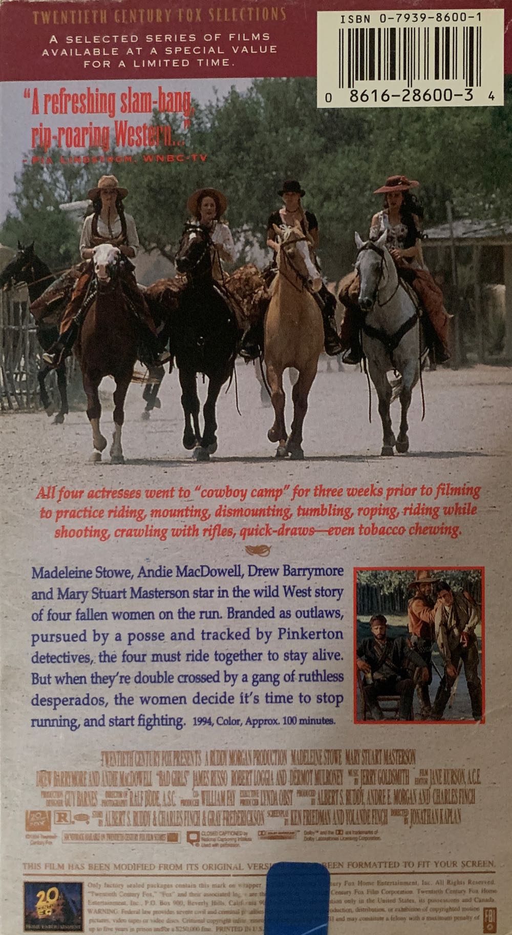 Bad Girls VHS movie collectible [Barcode 086162860034] - Main Image 2