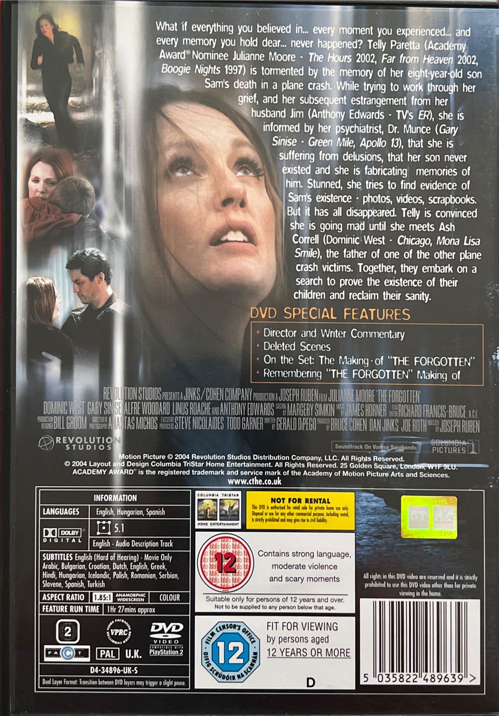 The Forgotten DVD movie collectible [Barcode 5035822489639] - Main Image 2