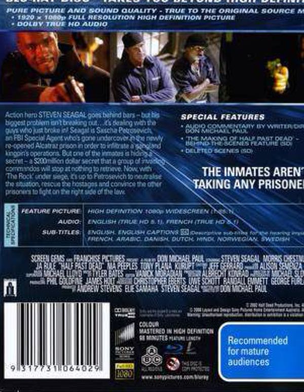Half Past Dead Blu-ray movie collectible [Barcode 043396263604] - Main Image 2