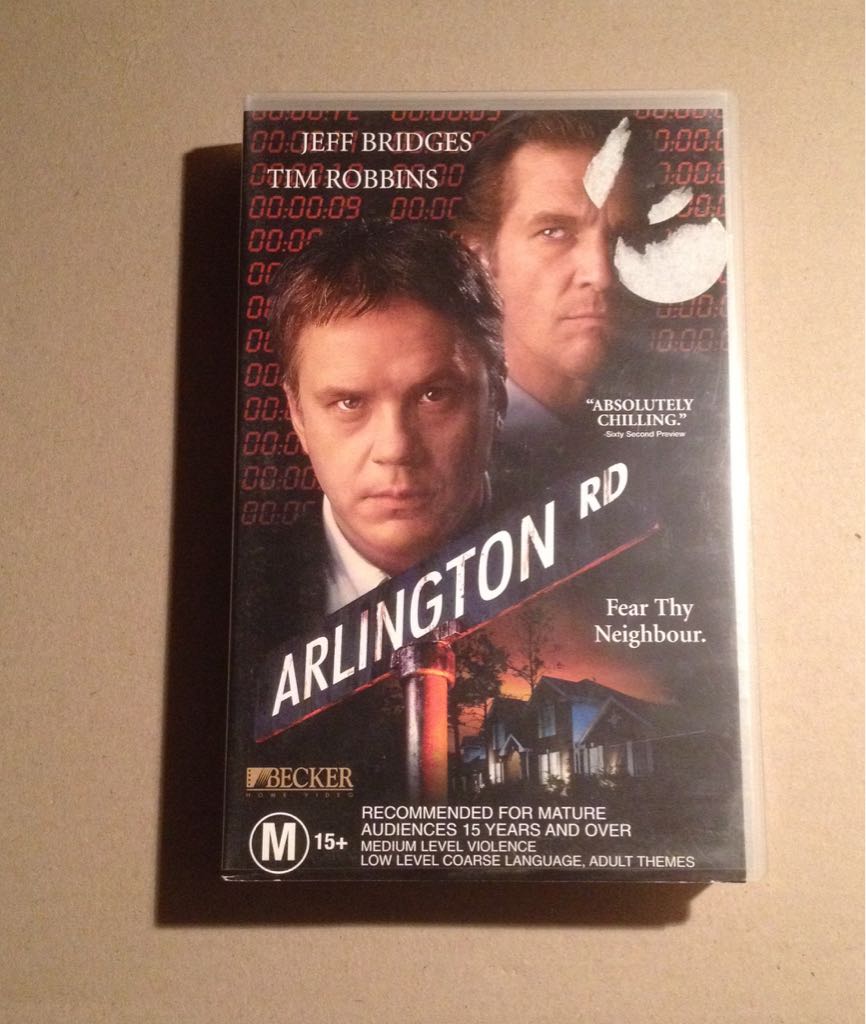 Arlington Road VHS movie collectible [Barcode 746221752228] - Main Image 2
