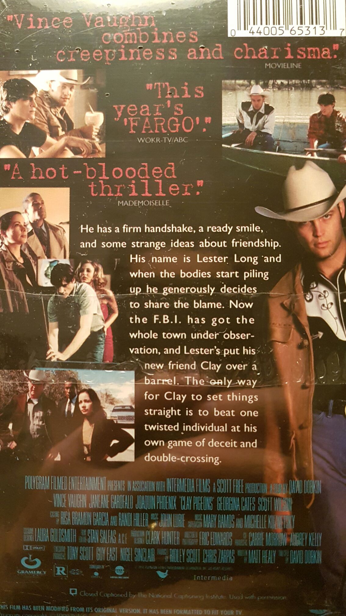 Clay Pigeons VHS movie collectible [Barcode 044005653137] - Main Image 2