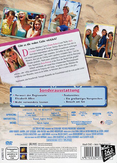 Aquamarine Digital Copy movie collectible [Barcode 024543331810] - Main Image 2