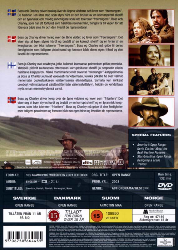 Open Range DVD movie collectible [Barcode 5708758653428] - Main Image 2