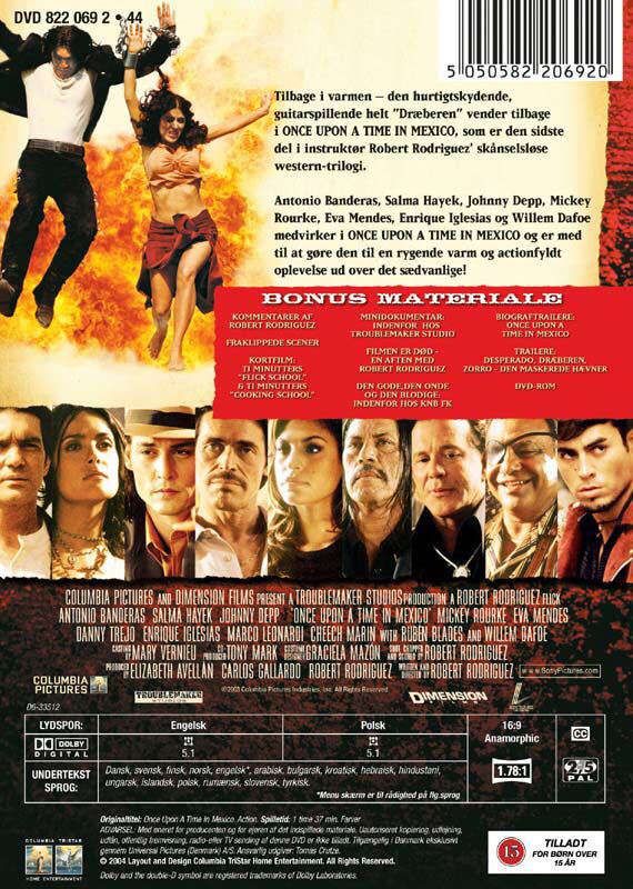 Once Upon a Time in Mexico DVD movie collectible [Barcode 5050582206920] - Main Image 2