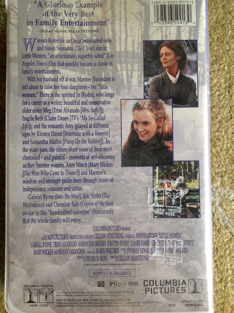 Little Women VHS movie collectible [Barcode 043396599130] - Main Image 2
